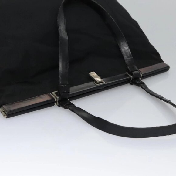 PRADA Hand Bag Nylon Black Auth - Picture 13 of 16